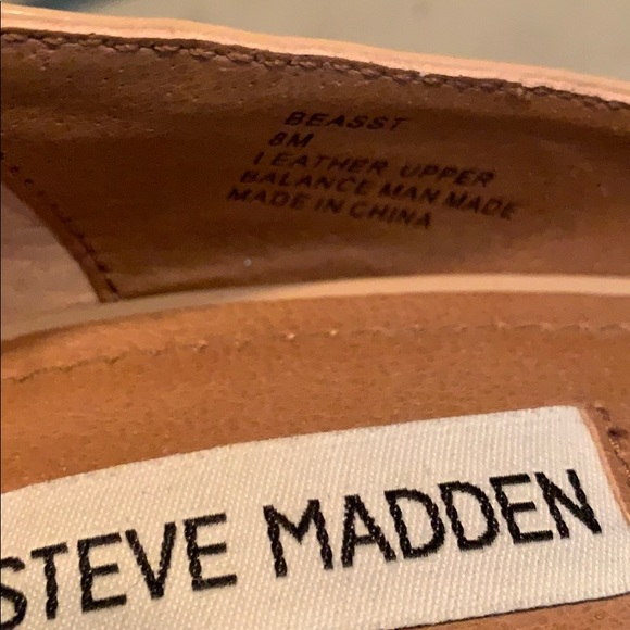 Steve Madden Tan Patent Leather Platform Heels - Picture 6 of 6